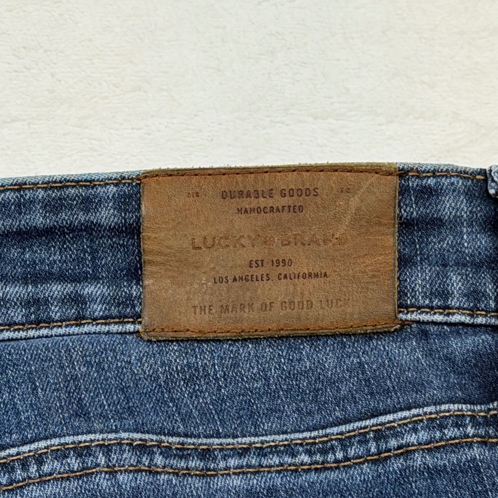 Lucky Brand‎ Ava Skinny Jeans Womens 2/26 Blue Good Raw Released Hem Mid Rise - Picture 7 of 12